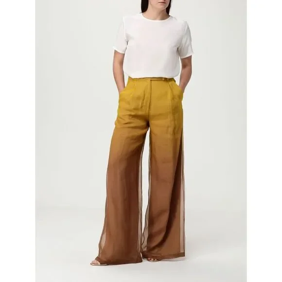 パンツ MAX MARA PIANOFORTE Woman Pants Gold 2511131084600 001 2025 collections - Trousers WOMAN MAX MARA PIANOFORTE - Ancote
